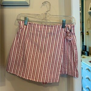 Forever 21 red and white striped skort - size XS